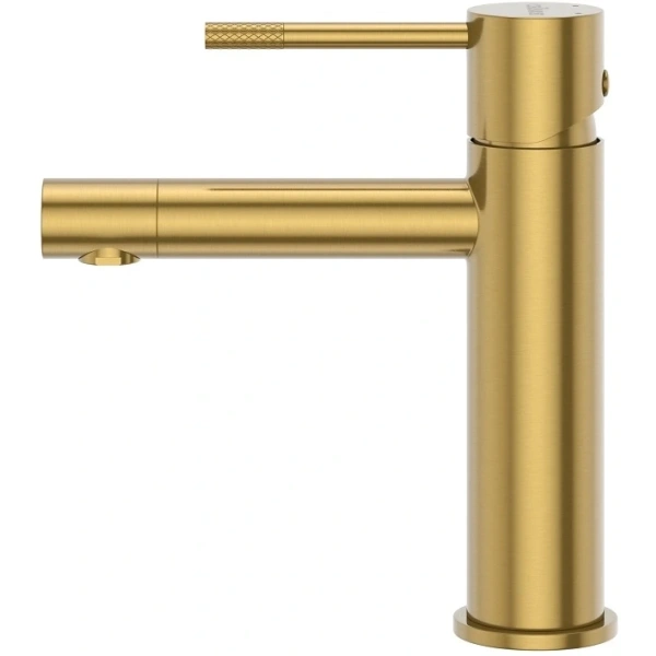 смеситель для раковины cezares relax relax-ls2-boro с донным клапаном, золотой матовый