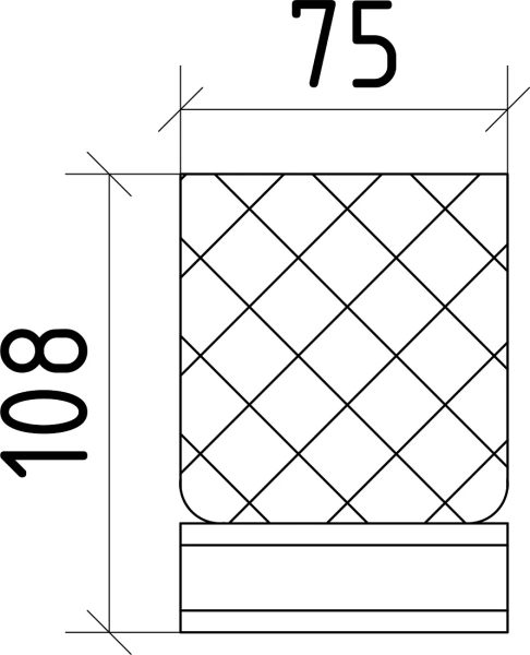 Стакан для зубных щеток Boheme Royal Cristal 10931-G Золото