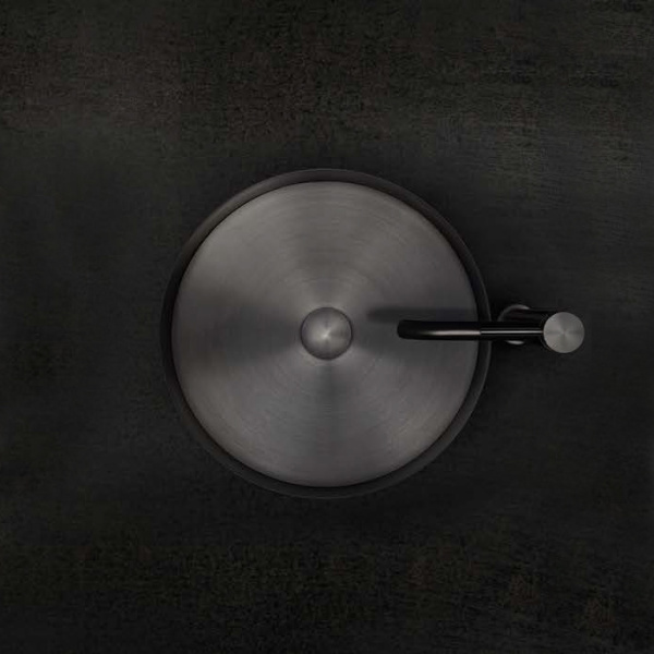 gessi gessi 316 раковина 40x90 см, без отв., напольная, отдельностоящая, с сифоном, слив в пол, цвет: black metal brushed pvd