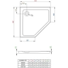 душевой поддон 90×90 см radaway doros pt sdrpt9090-01