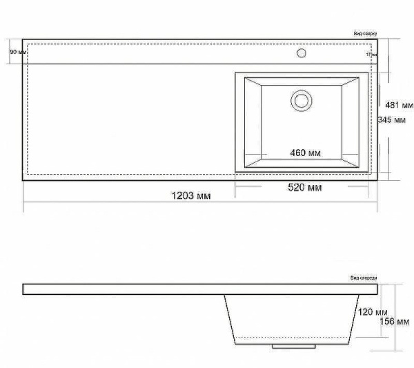 раковина полувстраиваемая belbagno 120 r bb1200/480-lv-mr-r белая
