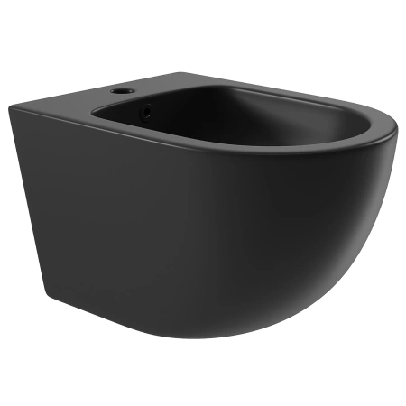 Биде Aqueduto OVO OVO0340 подвесное, 52.5х36.5 см, черный матовый