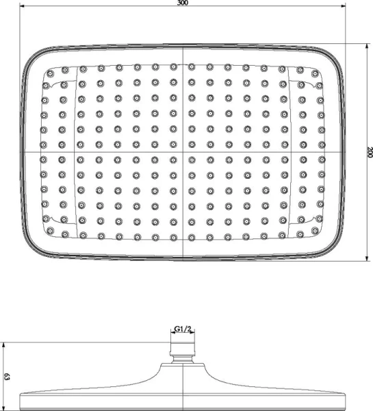 верхний душ lemark lm8134c