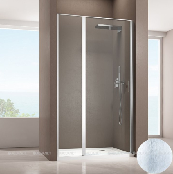 дверь для душевой кабины в нишу allen brau priority 120 см стекло optiwhite, easyclean, браш.алюм 3.31008.ba (256516)