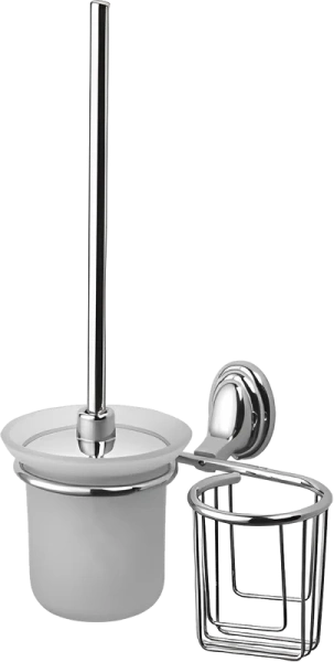 Ёршик для унитаза Haiba HB1510-1 с держателем освежителя воздуха, хром