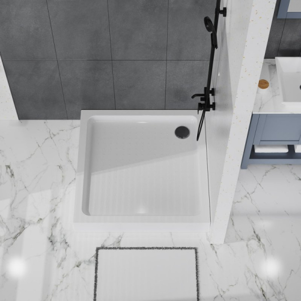 акриловый поддон для душа belbagno tray 100x100 tray-bb-a-100-15-w белый