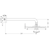 верхний душ hansgrohe raindance s 240 air 1jet, держатель 390 мм, ½’ 27474000