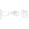 комплект унитаза с инсталляцией belbagno uno bb3105chr/sc/bb002-80/bb005-pr-chrome с сиденьем микролифт и клавишей смыва хром глянцевый.