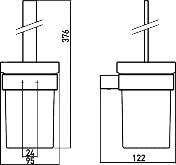 Ёршик для унитаза Emco Loft 0515 001 00 хром