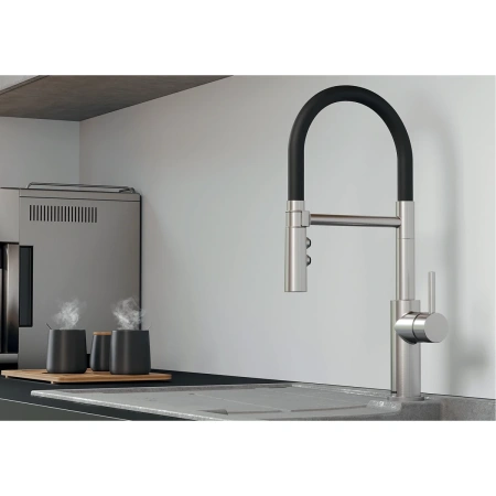 смеситель для кухни blanco catris-s flexo 525792 с гибким изливом