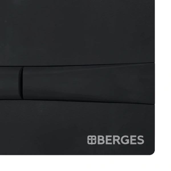 клавиша смыва berges novum f5 040055 черная матовая