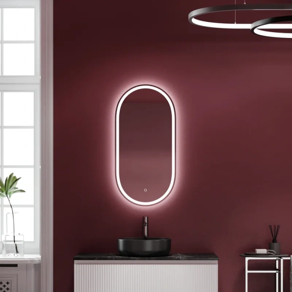 Зеркало Sancos Oval 45 с фронтальной подсветкой