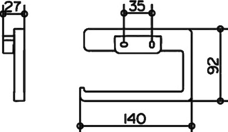 держатель туалетной бумаги keuco collection moll 12762 010000