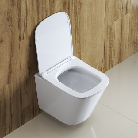 комплект унитаза с инсталляцией belbagno due bb3103chr/sc/bb002-80/bb014-sr-bianco с сиденьем микролифт и белой клавишей смыва