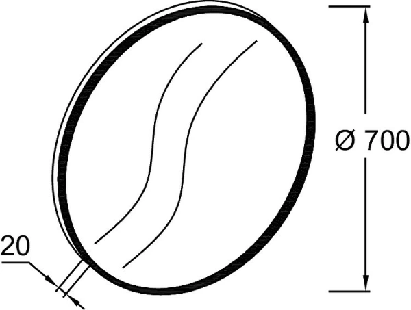 зеркало jacob delafon odeon rive gauche 70 eb1177-f30 белый сатин