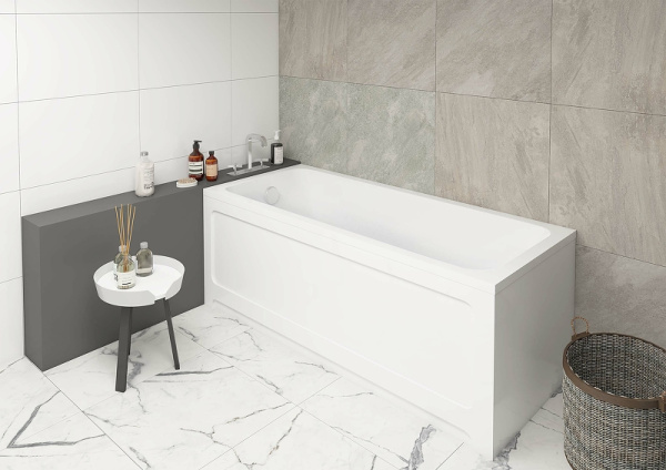 акриловая ванна aquatek eco-friendly мия 180x70 miy180-0000007 без панелей, каркаса и слив-перелива