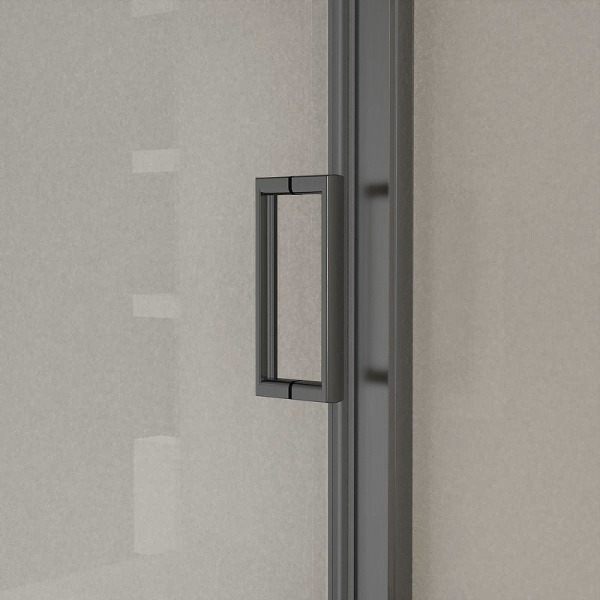 душевая дверь vincea city 120 vds-5ct120clgm профиль вороненая сталь, стекло прозрачное