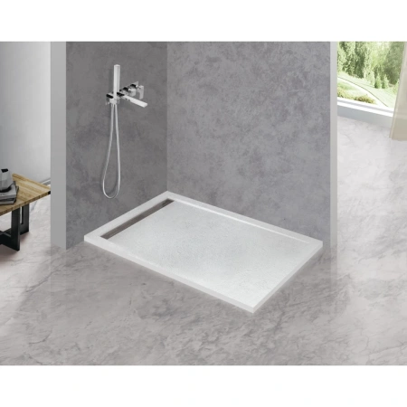 душевой поддон из искусственного камня cezares tray as 120x70 tray-as-ah-120/70-30-w белый