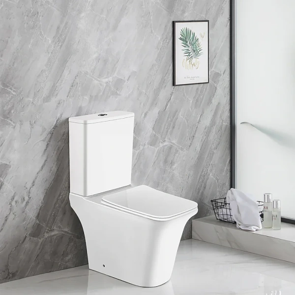 унитаз компакт azario avero az-3121 напольный, безободковый, с бачком и сиденьем микролифт, 63х38.5х82 см, белый