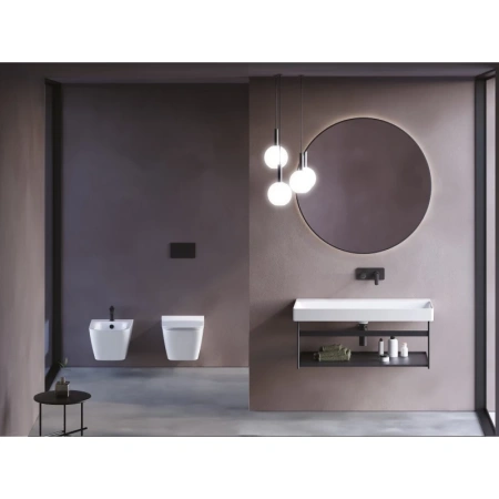 раковина catalano green 0421000001 100x47 см, накладная, подвесная, белый глянец