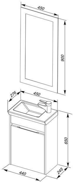 мебель для ванной aquanet дувр 45 белый мебель для ванной aquanet дувр 45 белый