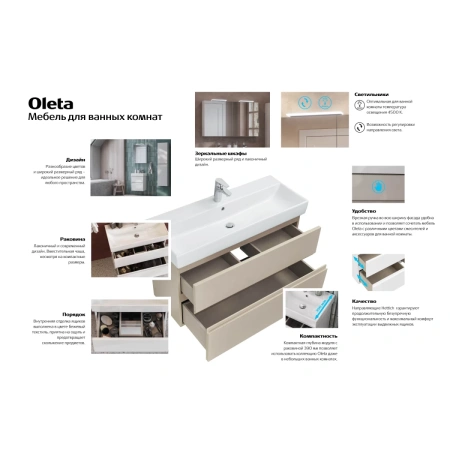 зеркальный шкаф 80x70 см белый матовый roca oleta a857647501