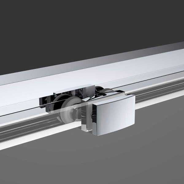 душевая дверь vincea soft 160 vds-3so160cl профиль хром, стекло прозрачное
