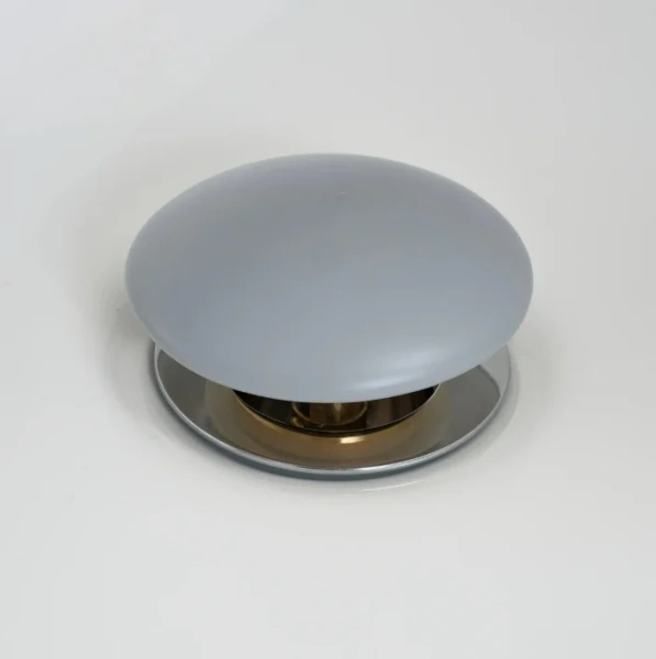 донный клапан gid minucia gmh100 для раковины, без перелива, матовый серый