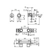 смеситель для раковины fantini nostromo small 50 02 g913b хром
