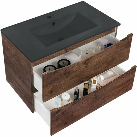 тумба под раковину vincea mia 75 vmc-2mc750rw подвесная r.wood