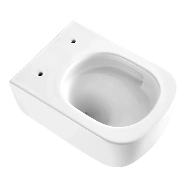 унитаз azario campo az-1883wh подвесной, безободковый, с сиденьем микролифт, слив "торнадо", 36х49х36 см, белый