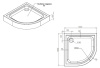 душевой поддон am.pm gem w90t-401-100w 100×100
