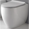 Унитаз Kerasan Flo 311801 приставной, с креплением, без сиденья и бачка, 56x37 см, Bianco lucido