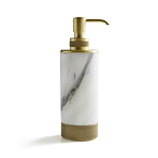 Дозатор для мыла 3SC Apuana 2.0 AP01DABM, мрамор | бронза матовая