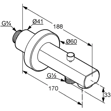 излив для ванны kludi zenta 1350105 излив для ванны kludi zenta 1350105