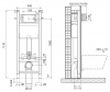кнопка для инсталляции belbagno marmi bb012-mr-nero.m цвет черная матовая