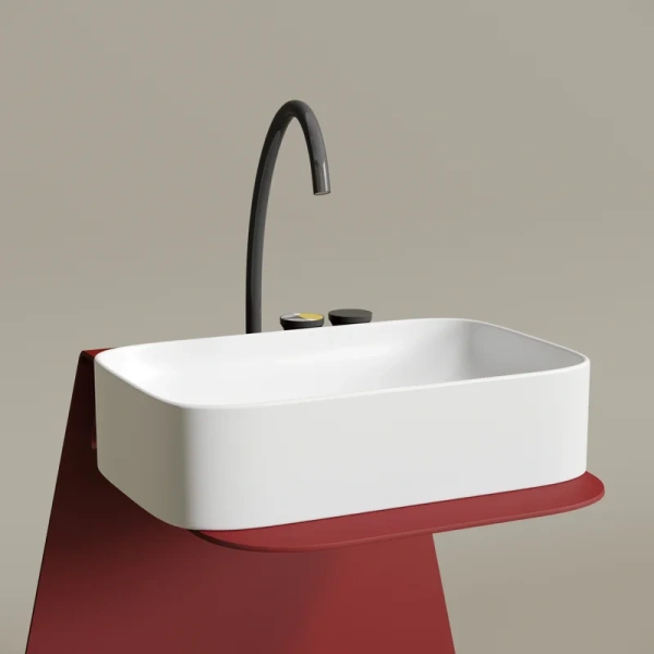 раковина ceramicanova element cn6053mw накладная, 60.5x38 см, белая матовая