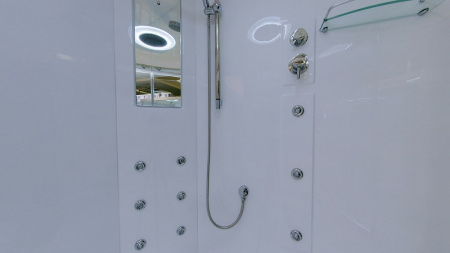 душевой бокс timo lux 135х135 t-7735c с гидромассажем