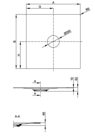 душевой поддон bette betteair 7355-000 t2, 120×100 см, прямоугольный, белый