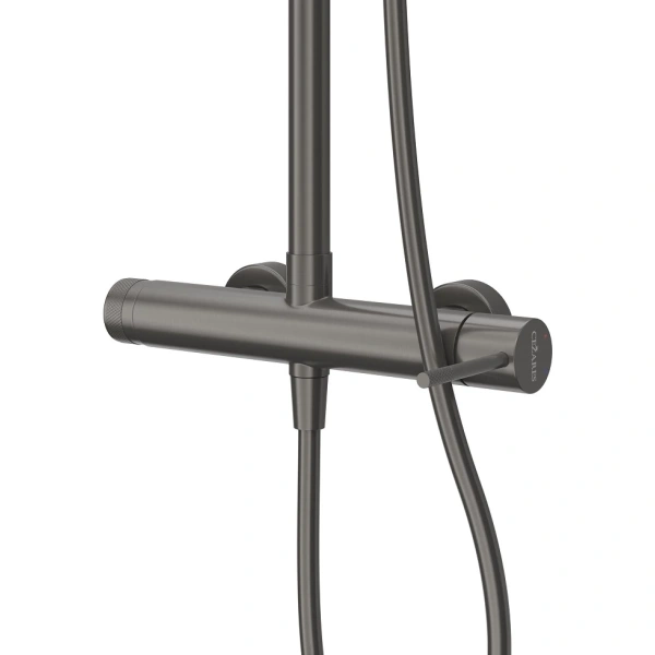 душевая система cezares relax relax-cd-gm оружейная сталь