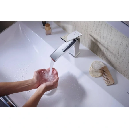 смеситель hansgrohe tecturis e 73010000 для раковины, с донным клапаном, хром