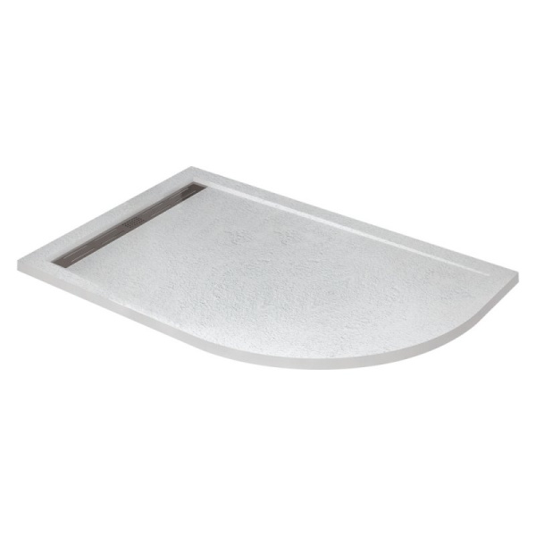 душевой поддон из искусственного камня cezares tray as 120x80 l tray-as-rh-120/80-30-w-l белый