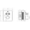 душевой комплект 300 мм vincea inspire vsfw-3i21t2mb