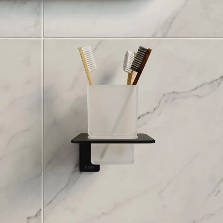 стакан для зубных щеток iddis slide матовое стекло slibsg1i45