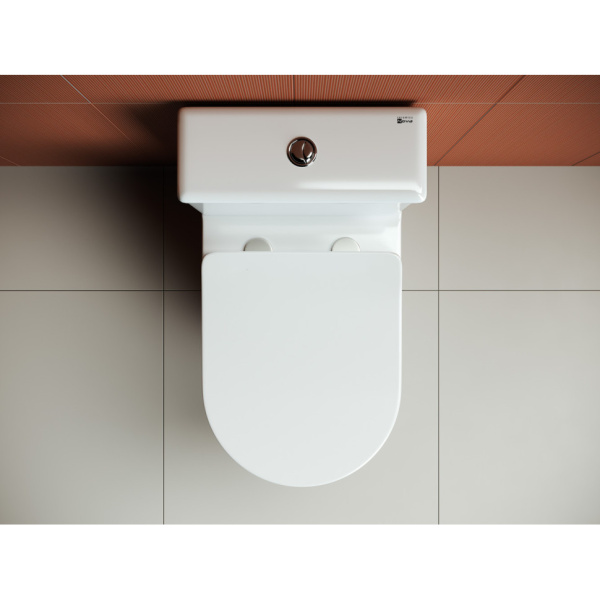 бачок для унитаза ceramicanova highlight cn1802-t, двойной смыв 3/6 арматура