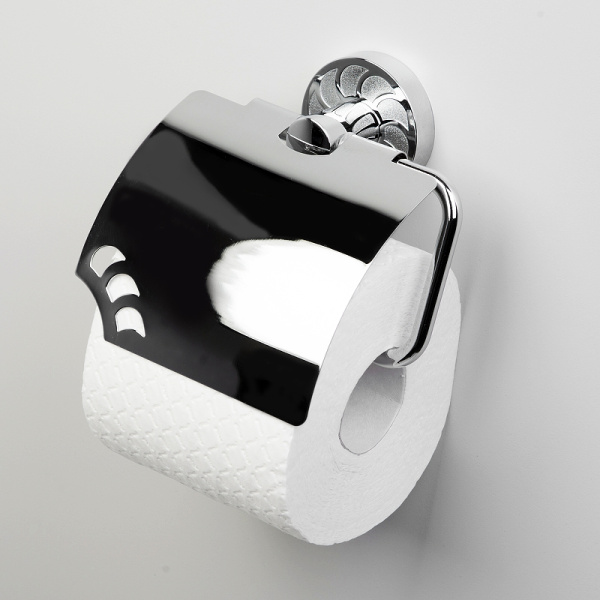 Держатель туалетной бумаги WasserKRAFT Isen K-4025 с крышкой, цвет хром