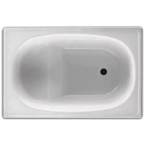 стальная ванна blb europa mini b05e22001 105x70 см, сидячая, цвет белый