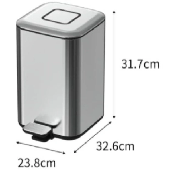 Ведро для мусора Boheme Q 10948-C Нержавеющая сталь
