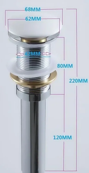 донный клапан aquanet 330953 клик клак черный матовый