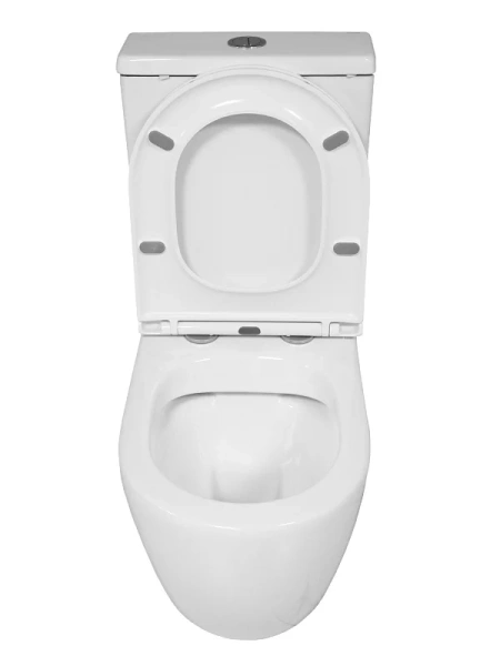 унитаз компакт azario blanco az-t003b-r напольный, безободковый, с бачком и сиденьем микролифт, 63х36х82 см, белый